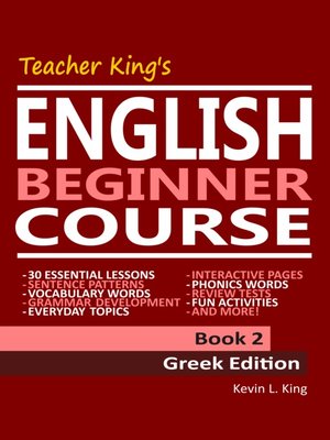 cover image of Teacher King's English Beginner Course Book 2--Greek Edition